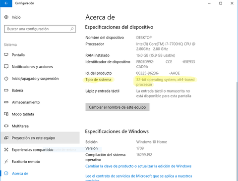 como saber cpu compatible 64bits windows